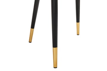 Set med 2 matstolar Magalia - Beige, svart, guld - Möbler - Fåtölj & stolar - Matstol & köksstol