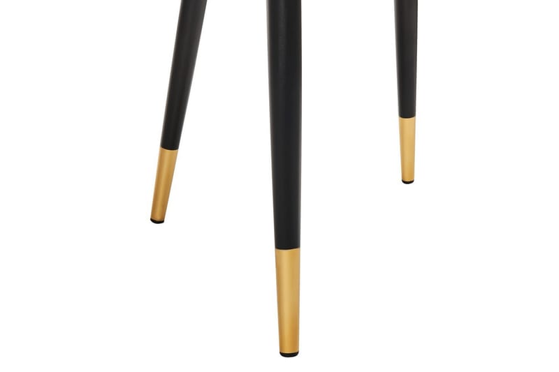 Set med 2 matstolar Magalia - Beige, svart, guld - Möbler - Fåtölj & stolar - Matstol & köksstol