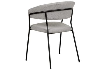 Set med 2 matstolar Mariposa - Grå, svart/Bouclé - Möbler - Fåtölj & stolar - Matstol & köksstol