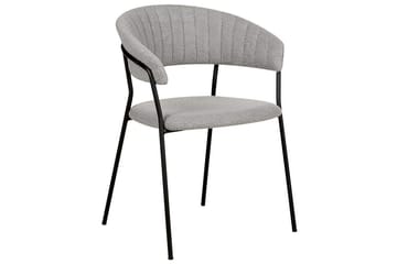 Set med 2 matstolar Mariposa - Grå, svart/Bouclé - Möbler - Fåtölj & stolar - Matstol & köksstol