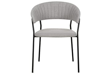 Set med 2 matstolar Mariposa - Grå, svart/Bouclé - Möbler - Fåtölj & stolar - Matstol & köksstol