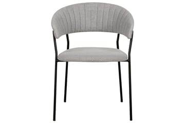 Set med 2 matstolar Mariposa - Grå, svart/Bouclé - Möbler - Fåtölj & stolar - Matstol & köksstol