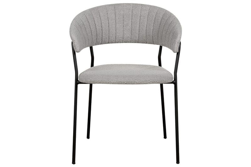 Set med 2 matstolar Mariposa - Grå, svart/Bouclé - Möbler - Fåtölj & stolar - Matstol & köksstol