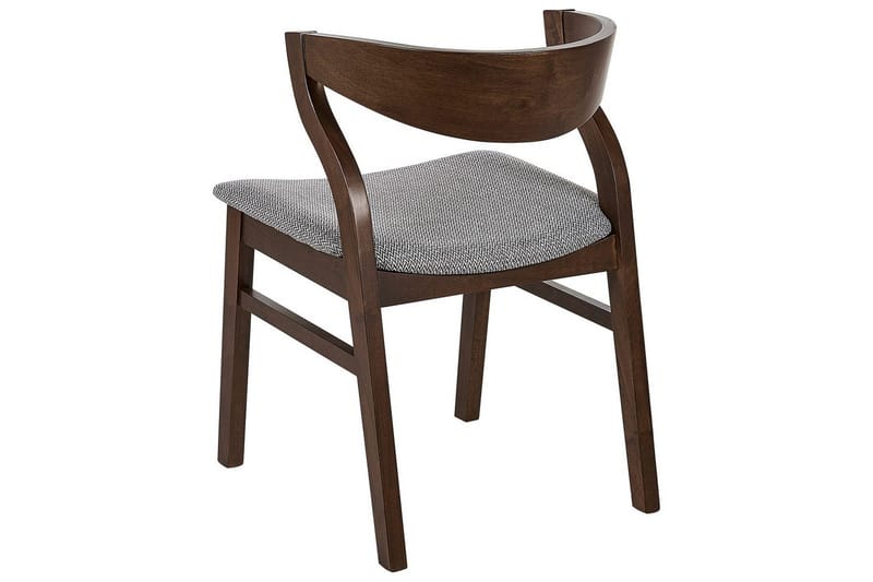 Set med 2 matstolar Maroa - Grå, mörkt trä - Möbler - Fåtölj & stolar - Matstol & köksstol
