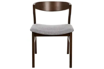 Set med 2 matstolar Maroa - Grå, mörkt trä - Möbler - Fåtölj & stolar - Matstol & köksstol