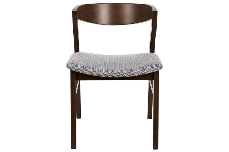 Set med 2 matstolar Maroa - Grå, mörkt trä - Möbler - Fåtölj & stolar - Matstol & köksstol