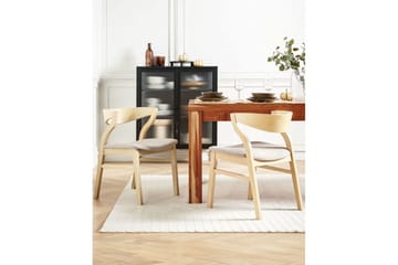 Set med 2 matstolar Maroa - Ljus trä, beige - Möbler - Fåtölj & stolar - Matstol & köksstol