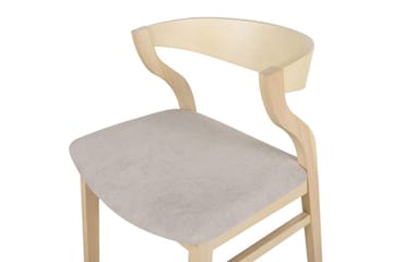 Set med 2 matstolar Maroa - Ljus trä, beige - Möbler - Fåtölj & stolar - Matstol & köksstol