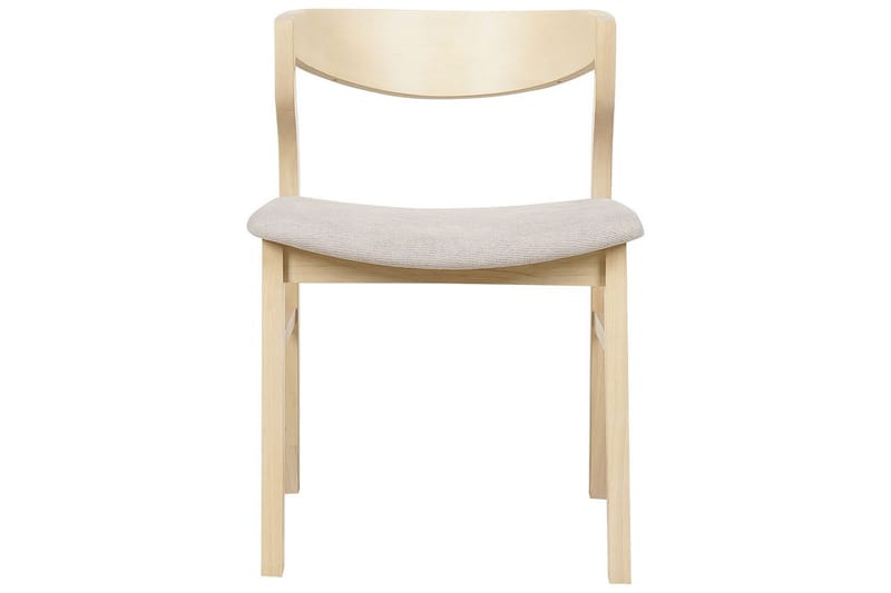 Set med 2 matstolar Maroa - Ljus trä, beige - Möbler - Fåtölj & stolar - Matstol & köksstol