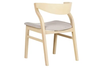 Set med 2 matstolar Maroa - Ljus trä, beige - Möbler - Fåtölj & stolar - Matstol & köksstol