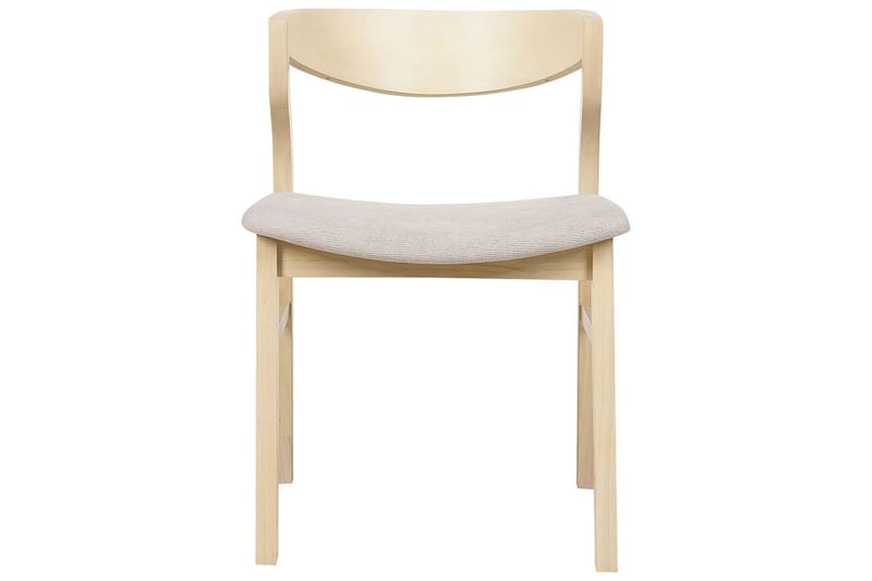Set med 2 matstolar Maroa - Ljus trä, beige - Möbler - Fåtölj & stolar - Matstol & köksstol