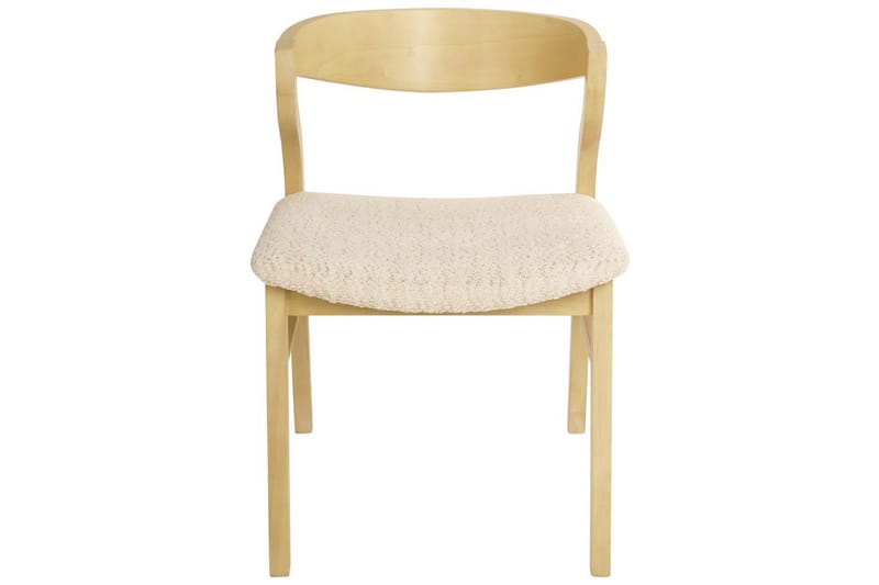 Set med 2 matstolar Maroa - Ljus trä, Ljusbeige - Möbler - Fåtölj & stolar - Matstol & köksstol