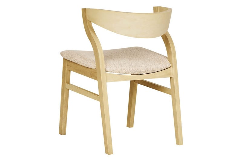 Set med 2 matstolar Maroa - Ljus trä, Ljusbeige - Möbler - Fåtölj & stolar - Matstol & köksstol