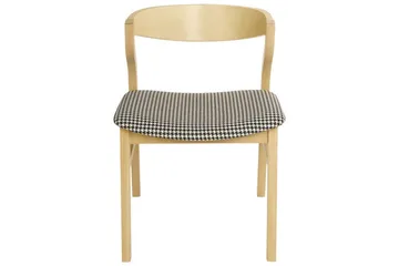 Set med 2 matstolar Maroa - Ljus trä, svart, vit - Möbler - Fåtölj & stolar - Matstol & köksstol