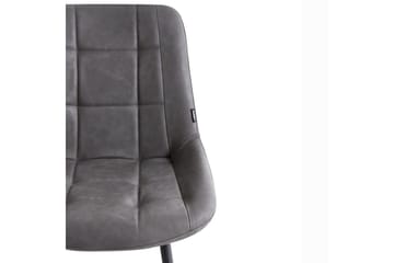 Set med 2 matstolar Melrose - Grå, svart - Möbler - Fåtölj & stolar - Matstol & köksstol