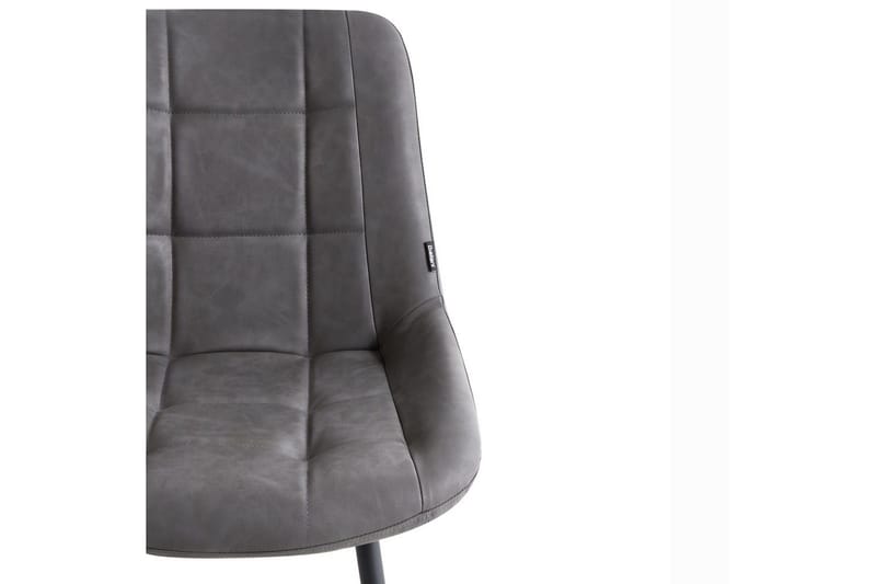 Set med 2 matstolar Melrose - Grå, svart - Möbler - Fåtölj & stolar - Matstol & köksstol