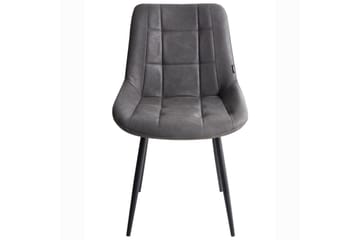 Set med 2 matstolar Melrose - Grå, svart - Möbler - Fåtölj & stolar - Matstol & köksstol