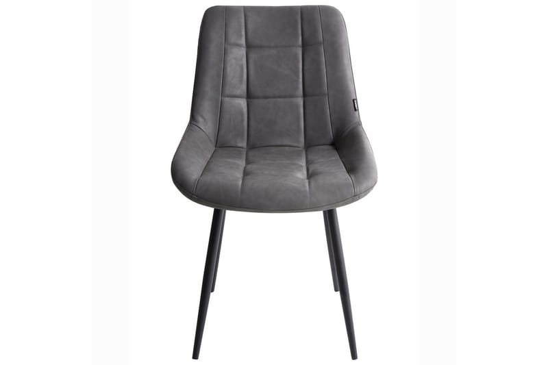 Set med 2 matstolar Melrose - Grå, svart - Möbler - Fåtölj & stolar - Matstol & köksstol
