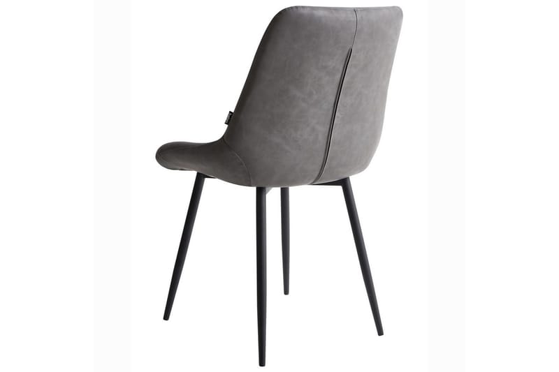Set med 2 matstolar Melrose - Grå, svart - Möbler - Fåtölj & stolar - Matstol & köksstol