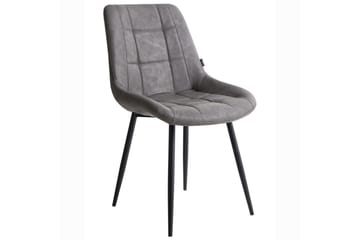 Set med 2 matstolar Melrose - Grå, svart - Möbler - Fåtölj & stolar - Matstol & köksstol