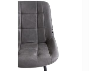 Set med 2 matstolar Melrose - Grå, svart - Möbler - Fåtölj & stolar - Matstol & köksstol