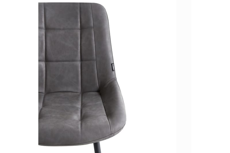 Set med 2 matstolar Melrose - Grå, svart - Möbler - Fåtölj & stolar - Matstol & köksstol