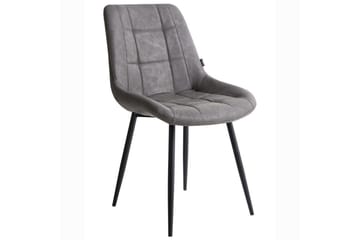 Set med 2 matstolar Melrose - Grå, svart - Möbler - Fåtölj & stolar - Matstol & köksstol