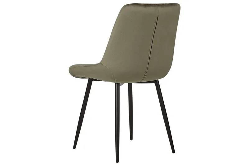 Set med 2 matstolar Melrose - Grön, Svart - Möbler - Fåtölj & stolar - Matstol & köksstol