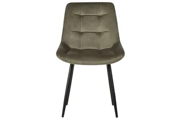 Set med 2 matstolar Melrose - Grön, Svart - Möbler - Fåtölj & stolar - Matstol & köksstol