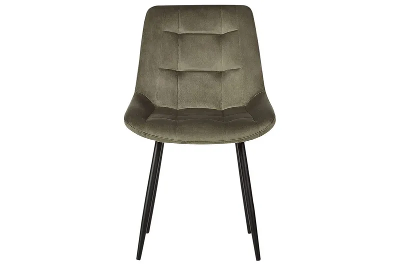 Set med 2 matstolar Melrose - Grön, Svart - Möbler - Fåtölj & stolar - Matstol & köksstol