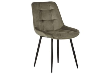 Set med 2 matstolar Melrose - Grön, Svart - Möbler - Fåtölj & stolar - Matstol & köksstol