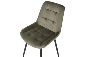 Set med 2 matstolar Melrose - Grön, Svart - Möbler - Fåtölj & stolar - Matstol & köksstol