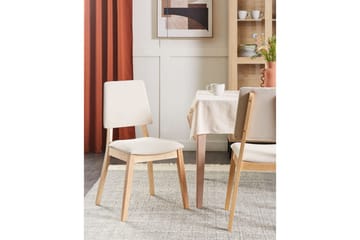 Set med 2 matstolar Merrill - Ljus trä, beige - Möbler - Fåtölj & stolar - Matstol & köksstol