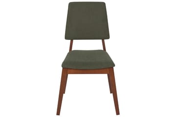 Set med 2 matstolar Merrill - Mörkt trä, grönt - Möbler - Fåtölj & stolar - Matstol & köksstol