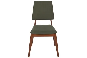 Set med 2 matstolar Merrill - Mörkt trä, grönt - Möbler - Fåtölj & stolar - Matstol & köksstol