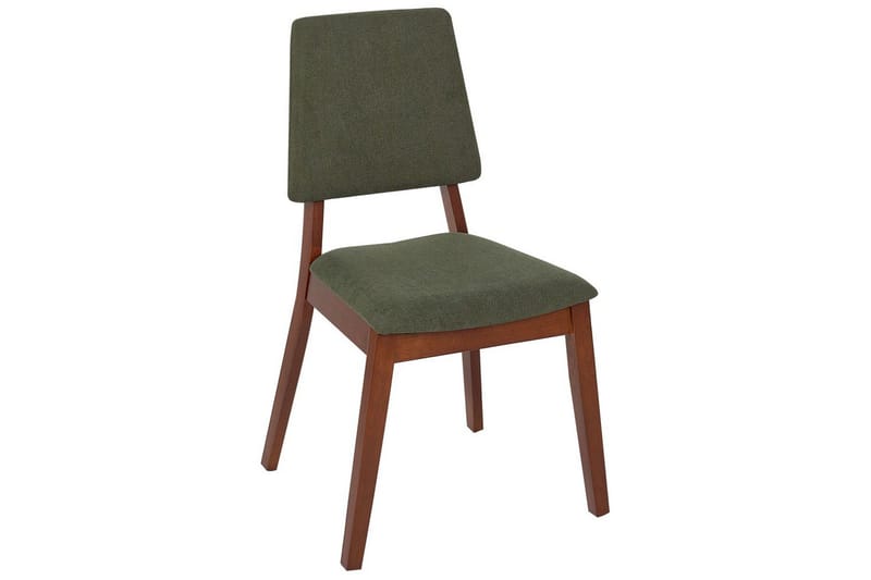 Set med 2 matstolar Merrill - Mörkt trä, grönt - Möbler - Fåtölj & stolar - Matstol & köksstol