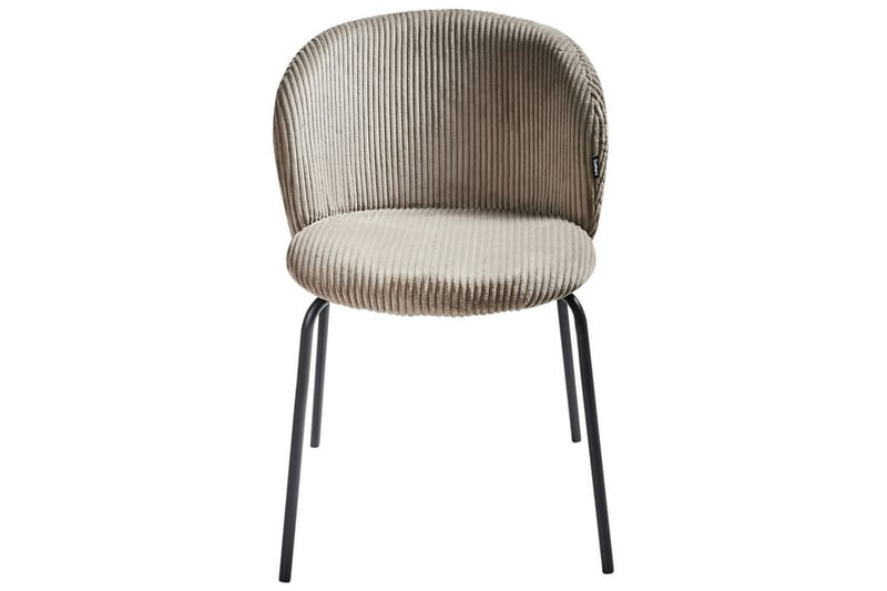 Set med 2 matstolar Miles - Beige, svart - Möbler - Fåtölj & stolar - Matstol & köksstol