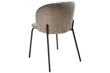 Set med 2 matstolar Miles - Beige, svart - Möbler - Fåtölj & stolar - Matstol & köksstol