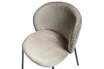 Set med 2 matstolar Miles - Beige, svart - Möbler - Fåtölj & stolar - Matstol & köksstol