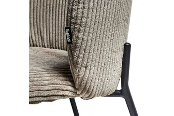 Set med 2 matstolar Miles - Beige, svart - Möbler - Fåtölj & stolar - Matstol & köksstol