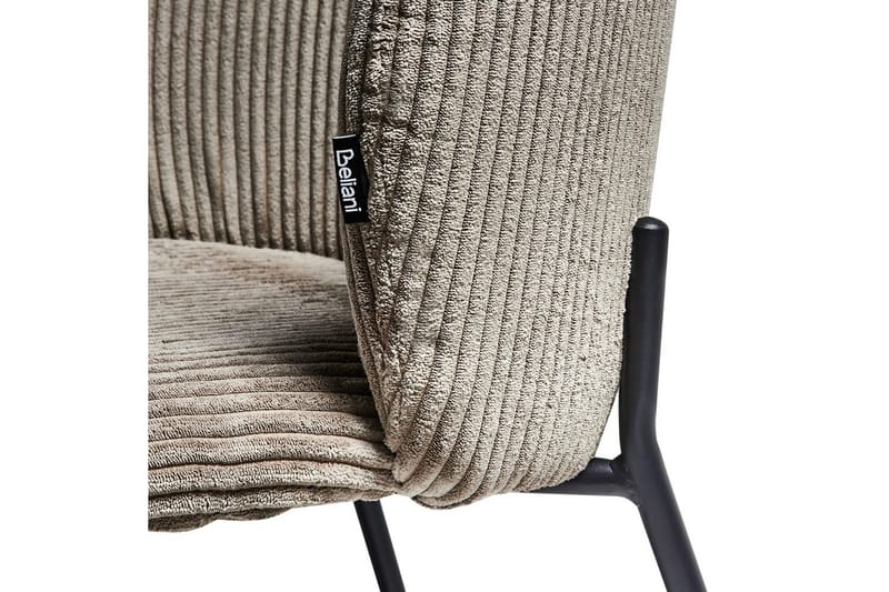 Set med 2 matstolar Miles - Beige, svart - Möbler - Fåtölj & stolar - Matstol & köksstol