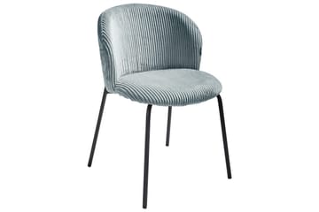 Set med 2 matstolar Miles - Blå, Svart - Möbler - Fåtölj & stolar - Matstol & köksstol