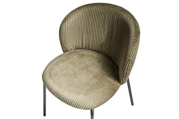 Set med 2 matstolar Miles - Grön, Svart - Möbler - Fåtölj & stolar - Matstol & köksstol