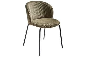 Set med 2 matstolar Miles - Grön, Svart - Möbler - Fåtölj & stolar - Matstol & köksstol