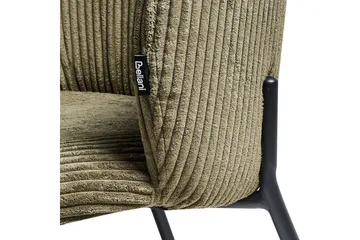 Set med 2 matstolar Miles - Grön, Svart - Möbler - Fåtölj & stolar - Matstol & köksstol