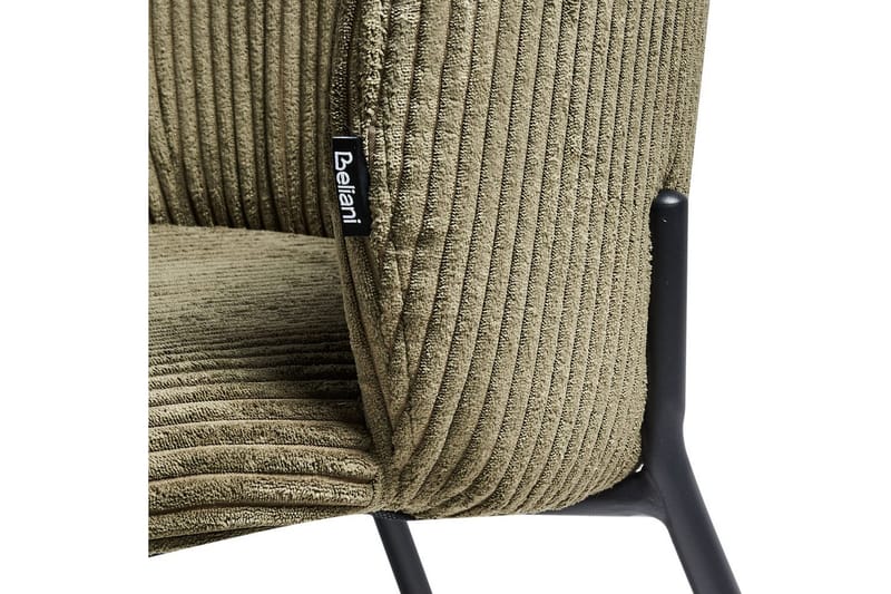 Set med 2 matstolar Miles - Grön, Svart - Möbler - Fåtölj & stolar - Matstol & köksstol