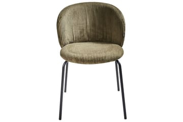 Set med 2 matstolar Miles - Grön, Svart - Möbler - Fåtölj & stolar - Matstol & köksstol