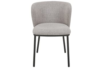 Set med 2 matstolar Mina - Grå, svart/Polyester - Möbler - Fåtölj & stolar - Matstol & köksstol