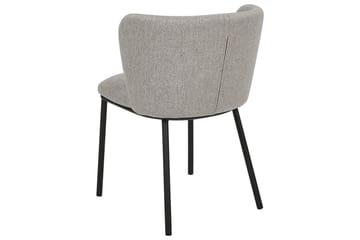 Set med 2 matstolar Mina - Grå, svart/Polyester - Möbler - Fåtölj & stolar - Matstol & köksstol