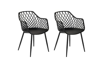 Set med 2 matstolar Nashua ll - Svart - Möbler - Fåtölj & stolar - Matstol & köksstol